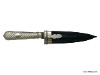 NICKEL SILVER FACON WITH LEATHER '1/2 PICASSO OF 14CM OF BLADE' TOTAL LENGTH 25CM