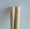 Natural short wooden handle with tapered ends