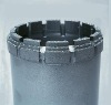 Natural surface-inlay core diamond bit