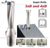 Nine9 3xD and 4xD indexable drill bit