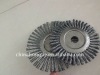 Non-magnetic Twisted wheel Carbon steel wire brush