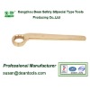 Non sparking bent handle box wrench