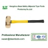 Non sparking safety sledge hammer with fiber handle