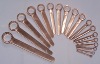 Non sparking single end ring spanner wrench