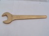 Non sparking single open wrench spanner