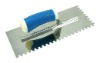 Notched Steel Trowel with plastic handle