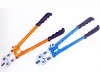 One-arm Adjustable bolt cutter with dipped handle