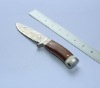 Outdoor Survival Knife With White Ox Bone&Rose Wood Handle