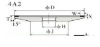 PCD/PCBN cutter, vitrified diamond grinding wheel 4A2