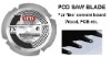 PCD saw blades for precise cutting fiber cement board, wood, plywood, PCB etc.