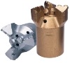PDC bit for mining with three-blades