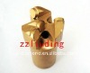 PDC non-coring bit