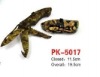 PK-5017 stainless steel camo flage camping knife