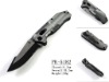 PK-5182 steel handle 420 satinless steel folding knife