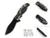 PK-5371 stainless steel camo camping knife