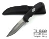 PK-5430 Rubber handle hunting knife with holster