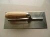 PLASTERING TROWEL WITH WOODEN HANDLE