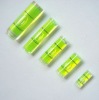 PMMA Square bubble level with keychain circular level vial,circular, square vial,Gradienter level bubbles