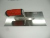 PT-5714 stainless steel plastering trowel with rubber handle