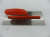PT-5723 staining steel notched trowel with plastic handle