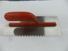 PT-5725 staining steel notched trowel with plastic handle