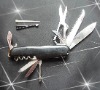 PU350--420/430 steel abs 12 accessories plastic pocket knife