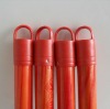 PVC coated short wood handle