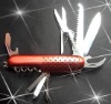 PW350--420/430 steel electrophoresis 10 accessories steel pocket knife with bottle opener