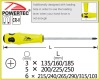 Phillips screwdriver with loading hole