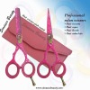 Pink Barber & thinning hair scissors set new 2012