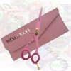 Pink hair scissors