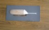 Plastering trowel with wooden handle