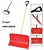 Plastic snow shovel