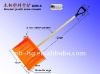 Plastic snow shovel with wooden handle G810-A