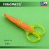Plastic zig zag scissors, craft pattern scissors S5-1015