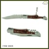 Pocket knife with corkscrew