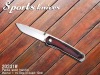 Pocket knife with wooden handle