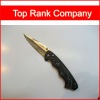 Pocket knife with wooden handle