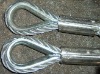 Pressed wire rope slings with thimble