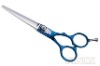 Professional Blue Titanium Grip Hair Stylist Scissors