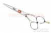 Professional Red Poly Nut Hair Stylist Scissors