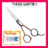 Professional Red bronze symmetric bamboo handles HAIR SCISSORS 6.0"&6.5"