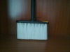 Professional black plastic handle white synthetic filaments wall brush
