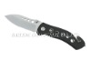 Professional camping knife with window punch & safely slices seat belt