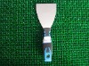 Putty knife with plastic handle
