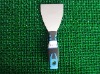 Putty knife with plastic handle