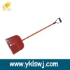 RED PLASTIC SNOW SHOVEL