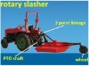 ROTARY SLASHER tractor-mounted,wheel,independent slip clutch,PTO shaft,pin,gear box,lawn mower.