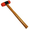 Red Color Rubber Hammer With Wooden Handle
