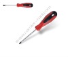 Red plastic handle screwdriver insulating screwdriver 214